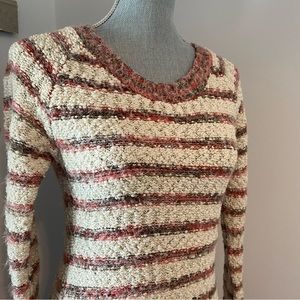 QED London long striped knit sweater